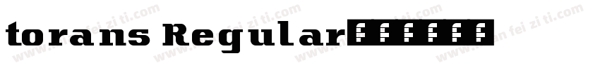 torans Regular字体转换